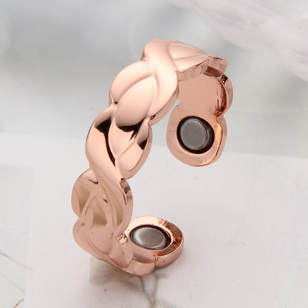 Adjustable Copper Magnetic Ring for Women - Thumb Jewelry Gift